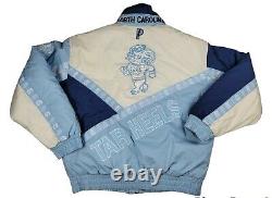 Vintage Pro Player UNC Tar Heels Puffer Jacket NCAA Medium Jordan