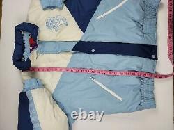 Vintage Pro Player UNC Tar Heels Puffer Jacket NCAA Medium Jordan