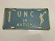 Vintage Rare Unc Tar Heels 1957 Ncaa Basketball National Champs License Plate