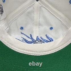 Vintage Signatures UNC Tar Heels graffiti snapback hat white/blue wool NCAA RARE