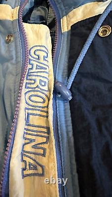 Vintage Starter North Carolina UNC Tarheels Puffer Jacket Blue Mens Size M