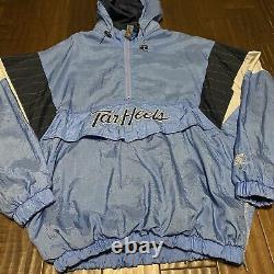 Vintage Starter North Carolina Unc Tarheels Puffer Jacket Blue Size XL