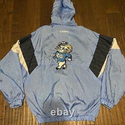 Vintage Starter North Carolina Unc Tarheels Puffer Jacket Blue Size XL