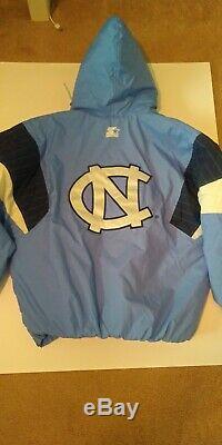 Vintage Starter UNC North Carolina Tar Heels 1/2 Zip Pullover Jacket Size L