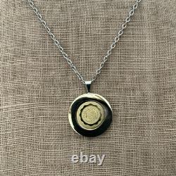 Vintage Sterling Silver UNC TAR HEELS University of North Carolina Seal Pendant
