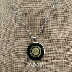 Vintage Sterling Silver UNC TAR HEELS University of North Carolina Seal Pendant