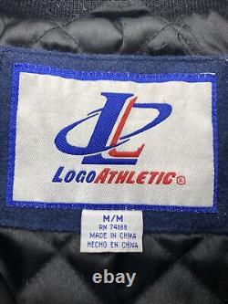 Vintage UNC Carolina Tar Heels Logo Athletic Leather Letterman Jacket Medium