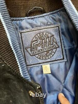 Vintage UNC Carolina Tar Heels Suede Leather Letterman Jacket Medium