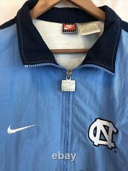 Vintage UNC Nike Jacket Size L North Carolina Tarheels Windbreaker Team Sports
