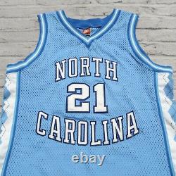 Vintage UNC North Carolina Tar Heels Basketball Jersey Authentic Sewn Nike