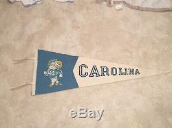 Vintage UNC North Carolina Tar Heels Blue Felt Pennant 12 x 30
