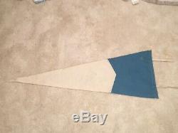 Vintage UNC North Carolina Tar Heels Blue Felt Pennant 12 x 30