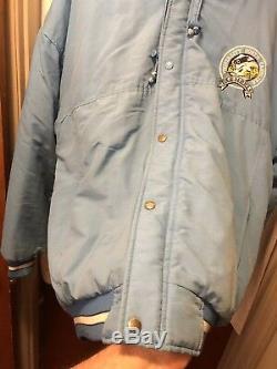 Vintage UNC North Carolina Tar Heels Starter Jacket Cole Anthony Coby Luke Cam