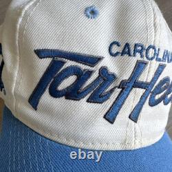Vintage UNC Tar Heels Tarheels Script Hat Sports Specialties Snapback Wool