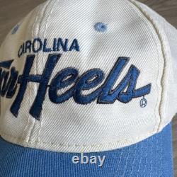 Vintage UNC Tar Heels Tarheels Script Hat Sports Specialties Snapback Wool