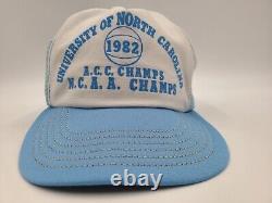 Vintage University of North Carolina Tar Heels UNC 1982 ACC NCAA Champs Hat Cap