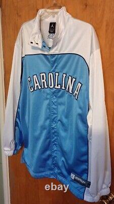 Vintage Y2K Jordan UNC Tar Heels Break Away Warm Up Track Suit Size M Used EUC