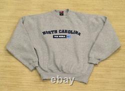 Vintage Y2K Nike UNC Carolina Tar Heels Gray Sweatshirt SMALL