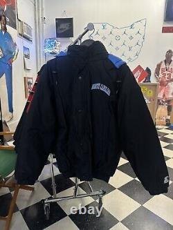 Vintage north carolina tar heels UNC starter jacket coat mens size large 90s