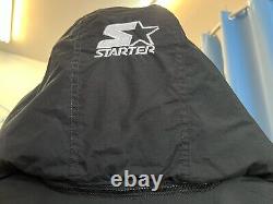 Vintage starter unc north carolina tar heels jacket coat mens size large 90s