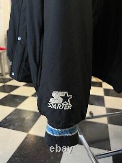 Vintage starter unc north carolina tar heels jacket coat mens size large 90s