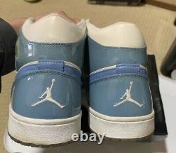Vnds Nike Air Jordan 1 Retro Mid UNC Patent Leather Sz 11.5 136085 140