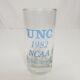 Vtg 1982 Unc National Champions Glass North Carolina Michael Jordan Georgetown