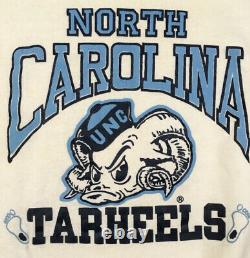 Vtg 80s North Carolina Mens Sweatshirt Tar Heels UNC Ram Head Steinwurtzel Sz M