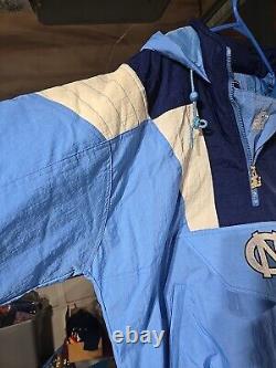 Vtg 90's Starter North Carolina Tarheels Hooded Puffer Jacket Men's Med NWT RARE
