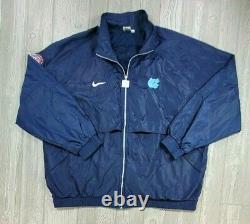 Vtg 90s Nike Team Sport UNC Tar Heel Windbreaker Jacket 4XL Las Vegas Bowl XII 7