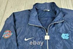 Vtg 90s Nike Team Sport UNC Tar Heel Windbreaker Jacket 4XL Las Vegas Bowl XII 7