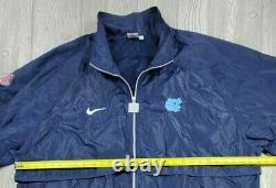 Vtg 90s Nike Team Sport UNC Tar Heel Windbreaker Jacket 4XL Las Vegas Bowl XII 7