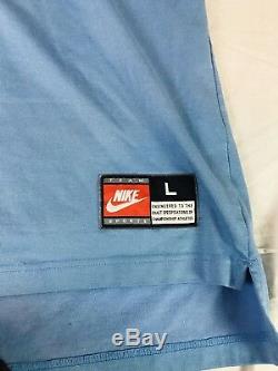 Vtg Nike UNC North Carolina Tar Heels Men's L Warm Up Jersey Shooting Shirt