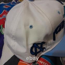 Vtg Sports Specialties Unc Carolina Tarheels Twill Script Snapback Hat Cap