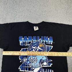 Vtg Tennessee River Gold 1995 UNC Tarheels Single Stitch Double Sided T Shirt XL