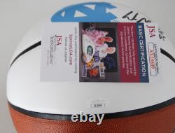 WES MILLER signed (NORTH CAROLINA TAR HEELS) Full Size basketball JSA AX28809