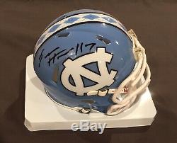 WITH PROOF! SAM HOWELL Signed Autographed UNC TAR HEELS Mini Helmet Football