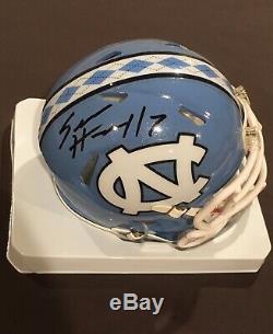 WITH PROOF! SAM HOWELL Signed Autographed UNC TAR HEELS Mini Helmet Football