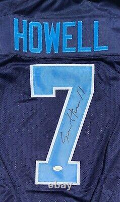 WOW Sam Howell Signed Auto Blue XL Football Jersey JSA COA UNC Tar Heels