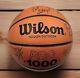 Wilson Basketball Dean Smith Phil Ford Autographed & More Unc Tarheels