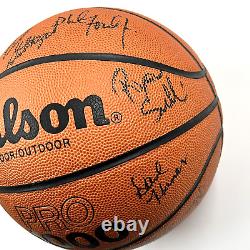 Wilson Basketball Dean Smith Phil Ford Autographed & More UNC Tarheels