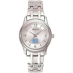 Women's North Carolina Tarheels UNC Watch Bulova Silver Circle II