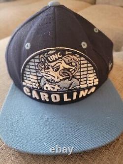 Zephyr Carolina Tar Heels Snapback Hat Baby Blue Rimmed Cap Sports Vintage Rare