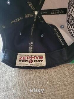Zephyr Carolina Tar Heels Snapback Hat Baby Blue Rimmed Cap Sports Vintage Rare