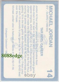 1989-90 North Carolina Collegiate Or #14 Michael Jordan/1000 Unc Tar Talons