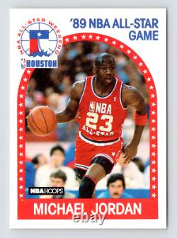 1989 Nba Hoops / #21 Michael Jordan / Bulls & Unc / Carte Hof Raw / Voir Vidéo
