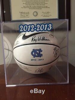 2012-2013 Unc North Carolina Tar Heels Équipe De Basket-ball Signé