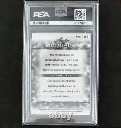 2012 Feuille de métal Roy Williams Autographe Auto PSA 10 UNC Tar Heels