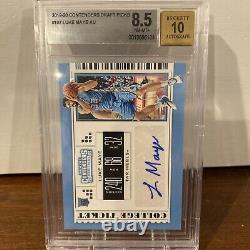 2019-20 Panini Contenders Draft Picks Luke Maye Bgs 8.5 Auto Rc Unc Tar Talons