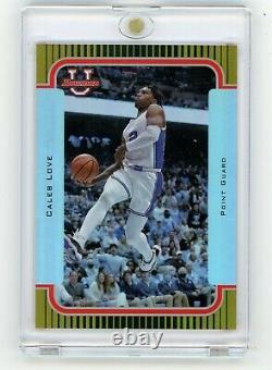 2021-22 Bowman U Caleb Love #2K3B-22 1/1 RC UNC Tar Heels